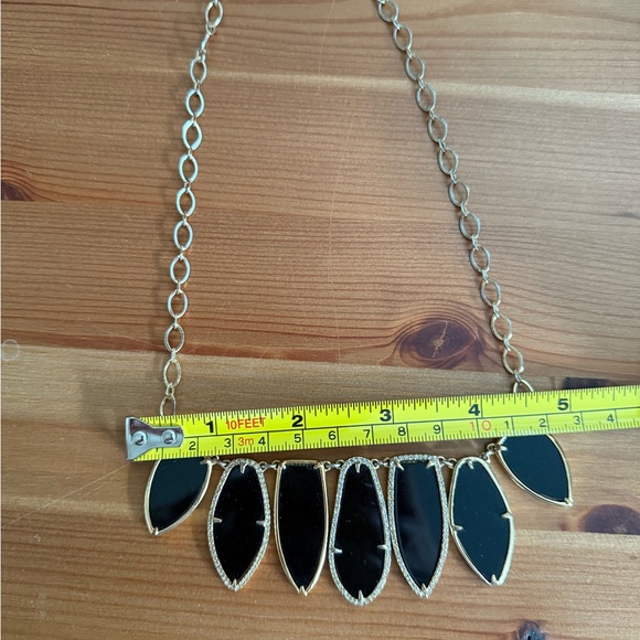 Stella and Dot Allegra reversable necklace gold and black - Picture 9 of 9